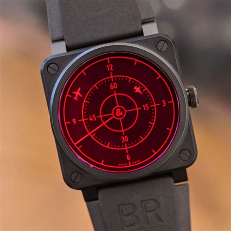 bell and ross red radar.